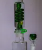 Vintage Gra Premium Glass Bong Water Pipe BUilding A New FREEZABLE Glycerin coil Quality Smoking Burner With Bowl can put customer logo by DHL UPS