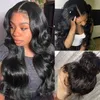 Body Wave Lace Wigs For Women Seamls Long Wavy Synthetic Lace Wig Pre Picked With Baby Hair Heat Ristant Fiber Wig Party