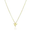Подвесные ожерелья изящный крошечный ожерелье колибри с картой золото/silverplatedpendende sidn22