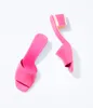 Moda-10A Orijinal Kalite Patent Buzağı Yüksek Topuk Sandalet Kutusu Ile Lüks Tasarımcı Terlik Moda