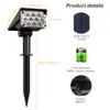 2PCS LED Light Light 2Pack Solar Renlight Outdoor 3000K/6000K/RGB/Green Garden Light IP65 dla ścieżki krajobrazowej