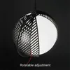 ペンダントランプノルディック回転可能なLEDライトモダンアイアンガラスキッチンハンギングランプベッドベッドベッドサイドホームデコレーション照明照明