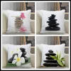 Pillow Case Stone Pillowcase Home Decoration 45 45cm Zipper Square Throw Cover Drop CasePillow