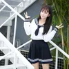 Kleding Sets Japanse Koreaanse stijl JK -uniform voor meisjes Vrouwen Cosplay Schoolpak Middle Sailor Splice Kansai Cheerleader CostumeClothing