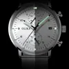 Montres-bracelets mode montre à Quartz hommes décontracté marque incurvé miroir calendrier étanche horloge 2022