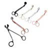 Candle Wick Trimmer Scissors Scissors Scissors Stoffer Snuffer Round Head 18 cm preto rosa ouro prateado vermelho bronze sxjun21