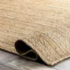 Tapis Tapis 100% Jute Naturel Fait à la Main Coureur Réversible Aspect Rustique Tapis TapisTapis