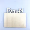 Sublimation Rahmen Thermal transfer plate Home Decor Heat Printing Picture Frame Wooden Desktop Decoration with Letter Lover Gift GCA13112