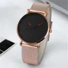 Quartz Watch Simple Harajuku Style Stainless Steel Strap for Men Fashion Casual Business Wristwatch Drop Ship
