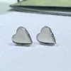 Gioielli con ciondoli Il nuovo modello di intaglio di vite in argento 925 con viso luminoso orecchini a forma di cuore da uomo e da donna stessi orecchini