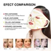 Контурная гибкая силиконовая 4-цветная маска для лица и шеи для ухода за кожей лица и шеи PDT Photon Red Light терапия светодиодная маска для лица