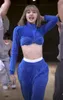 Женские брюки с двумя частями лиза K- Dancer Outfit Женщины сексуальные тонкие наряды хип-хоп короткие капюшоны танцевальная одежда корейская свободная эластичная выступление