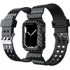 Bracelet de montre en Fiber de carbone, pour Apple Watch série 7/6/5/4/3/2/1/SE iWatch, 45mm 41mm 40mm 38mm 44mm 42mm