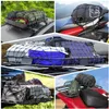 Car Organizer SUV Truck Roof Elastic String Rack Mesh Storage Luggage Net 120x90CM Black Camper Trailer Exterior Accessories