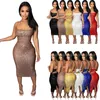 Summer Womens Designer Dresses Lace Up Long Sequin Dress Women Sexy Night Club Party Dress