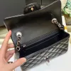 10A Qualidade do espelho Clássico Pele de carneiro Diamond Lattice Mini Bolsa com aba Designer Feminino Bolsas de corpo cruzado A69900 Correntes de ombro de designers de luxo