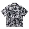 Casual shirts voor heren Summer Snake Printing Hoge kwaliteit Patroon Wacko Maria Shirt Men Vrouwen Hawaiiaanse top korte mouw enkele borsten temen '