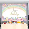 Laeacco Rainbow Glitter Star Flute Baby Shower Dishing Party Pogrone Poground Pography Facdrop ​​Pocall 220614