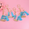 Hars A-Z Letters Hanger Sleutelhangers voor Vrouwen Handtas Charms Sieraden Meisjes Kwastje Sleutelhangers Sleutelhanger Sleutelhouder Accessoires