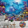 Tapestry 3d Sonho Sening Subwater World Home Decoration Carpet Psychedelic Rai