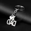 Engelsk brev nyckelring jag älskar pappa mamma Keyring Family Keychains hänge fäder Mors dag Gift Metal Papa Mama Key Chain BH6785 TYJ