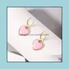 Dangle Chandelier Earrings Jewelry Wholesale Heart Shape Pendent Womens Geomety Sweet Fresh Style Exquisite Girl Chic First Chioce Accesso