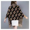 New Fashion Womens Designer Clothing Cape Luxury Letter F Cape Shawl Tassel Autumn Winter Sweater Knitted Loose Cardigan With High Quality Women Jacket