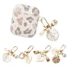 Cute Love Letter Shell Conch Pearl Charm Strap lanyard Metal Golden Keychain Kit Girls Bag Charms Car Keyring Fashion Jewelry for Apple Airpods phone