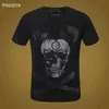 crystal tiger designer T-shirt for mens Skull Tees Summer Basic Solid print letter dollar Skateboard Casual Punk tops Tee women Shirts