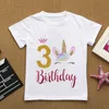 Novelty Design Children s T shirt 1 9th Birthday Costume Graphic Girls T Shirt Summer CasUAl Funny Boys Tshirts Tops 220620