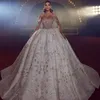 Luxury Ball Gown Wedding Dresses Off The Shoulder Beaded Crystal Sequined Bling Bling Bridal Gowns Vestido de novia