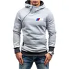 2023 Bmw Outono Inverno Moda Moletom De Lã Com Capuz Masculino Casual Magro Jaqueta Forrada Térmica Moletom Moletom Com Zip Outerwear Suéteres Quentes Tendência