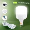 Bombillas LED móviles recargables por USB de 8000lm, luz de emergencia, luces portátiles para acampar, decoración del hogar, luz nocturna