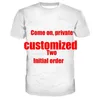 Camiseta con estampado personalizado para mujeres y niñas Diy P o Brand s Men Boy Clothes Casual Children s 6xl 220615