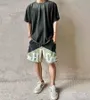 デザイナーRhude Print Drawstring Reflective Shorts Summer High Street Alphabet Hip Hip Hip Hip Hip Slacks Beach Nickel Hipster Shorts AsianサイズM-3XL