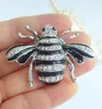 Naszyjniki wiszące piękne czarne pszczoły Naszyjnik pszczół rhinestone Crystal NL0110C4Pendant