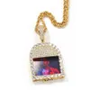 Custom Made Photo Pendant Gold Silver Family House Shape Pendant Necklace for Men Women gifts Hiphop jewelry