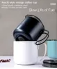 350 ml de fer en fer Handle de voyage tasses de voyage tasses à double mur en acier inoxydable tasse de camping gobelers avec tasse de carabiner
