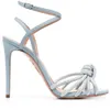 Élégante soirée Aquazzus Celeste sandales chaussures femmes talons hauts cristal Strappy Sandalias confort marche mariée mariage EU35-42