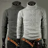 Cofekate Men Clothing Fashion Winter Knitted Sweater Jacquard Autumn Winter Clothing Jumper Wool Knitted Sweater Men L220801