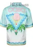 Мужские рубашки Casablanca 22ss с океанским пляжным принтом и женской гавайской рубашкой с короткими рукавами 236р