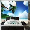 Papele de Parede Лодки тропики небо пляж природа фото пальмы обои диван телевизор стена спальня пользовательские фрески