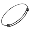 IJB0214 Mode Câblage de cuivre Bracelet en métal Distribuable de charmes vierges réglables réglables pour les perles de bricolage