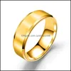 Band Rings Jóias 20pieces Gold Black Engagement Men Moda Mix Size redondo anel de declaração de aço inoxidável para mulheres DHSOK