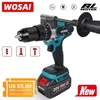 WOSAI 20V Brushless Electric Drill 20 Moment 115nm Cordless Screwdriver 4.0AH Li-ion Batteri Electric Power Screwrriver Drill 201225