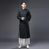 Crosstalk Abito da palcoscenico Abbigliamento cinese Tang per uomo Nero bianco Cinese tradizionale vintage Costume maschile Abbigliamento etnico Cheongsam