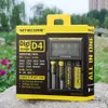 Caricabatterie LCD intelligente Nitecore D4 D2 Digicharger Completamente compatibile IMR Li-ion LiFePO4 Ni-Mh AA AAA 18650 14500 16340 26650 Batteria