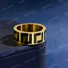 Luxury Diseñadores Ring Ring Mens Joya Diseñador Anillos de oro Ingestions para mujeres Letras de anillo de amor F Ringe para mujeres de alta calidad con caja