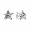Authentique 925 Sterling Silver Starfish Stud Earring Fashion Womens Party Bijoux CZ diamant avec coffret d'origine pour boucles d'oreilles Pandora