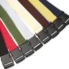 Belts Canvas Plastic Buckle Long Belt Women Men Outdoor Black Red Female Fashion Jeans Dress Brand Design Waistband 2022Belts